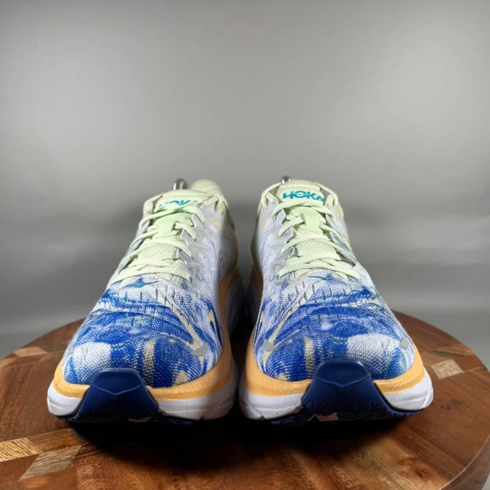 HOKA ONE ONE Clifton 8 Together Blue Orange Running Shoes Mens 9D 1119393-TGT